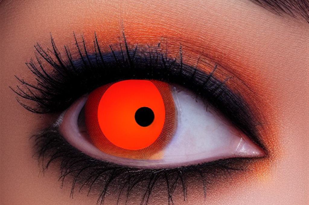 Pomarańczowe dymne oko